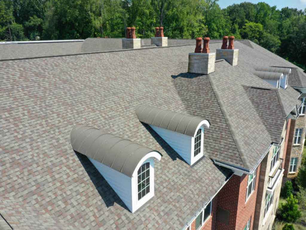 newly repaired asphalt shingle roofing system Branson